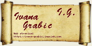 Ivana Grabić vizit kartica